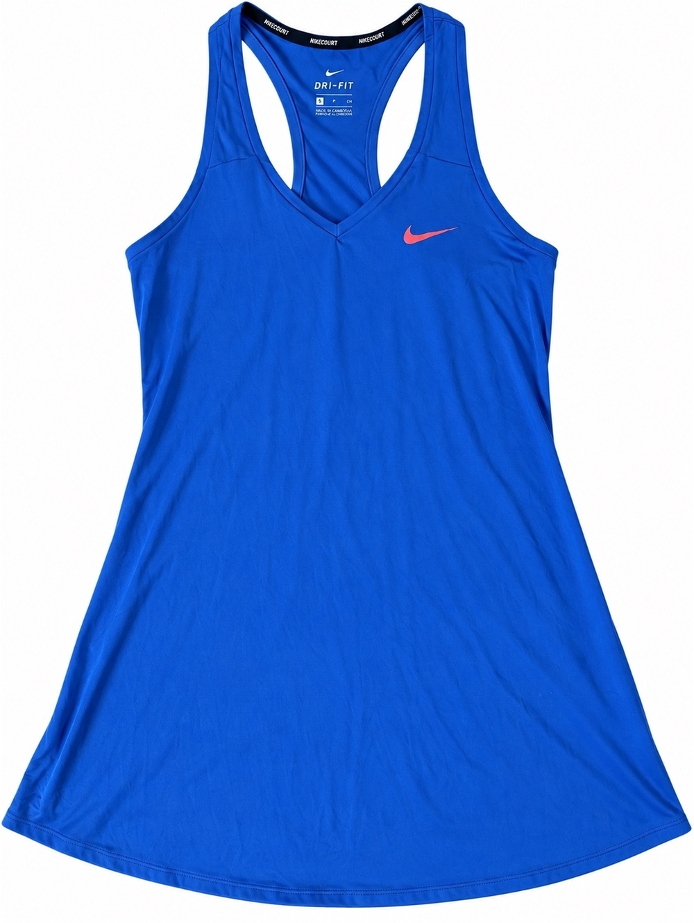 NikeCourt Dri-FIT Women’s Tennis Dress Blue Racerback Athletic Size M